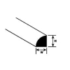 Profil pręt ćwierć koła 1.5mm x 25cm Plastruct 90893